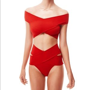 OYE Lucette bikini in red NWT Large